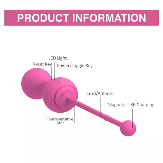 Magic Motion Kegel Master - Smart Kegel Ball Duo (pink)