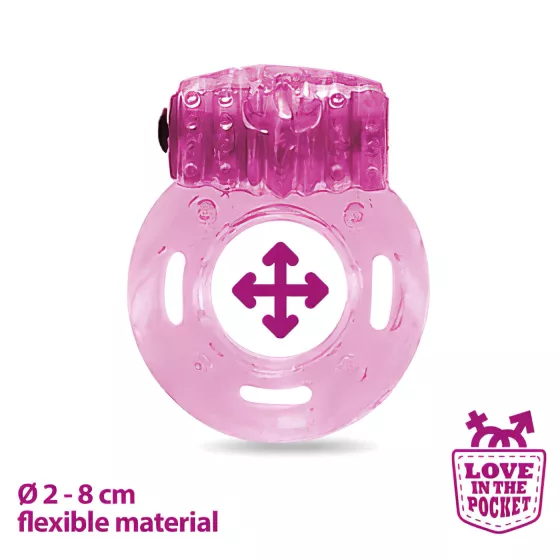 Love in the Pocket - Single-Use Vibrating Ring (Pink)