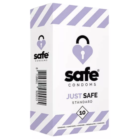 SAFE Just Safe - Standard Vanilla Condoms (10 Pack)