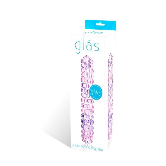 GLAS No. 94 - Pink Petite Beaded Glass Dildo