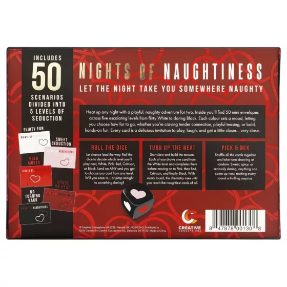 FIFTY NIGHTS OF NAUGHTINESS - Adult Party Game (English Version)