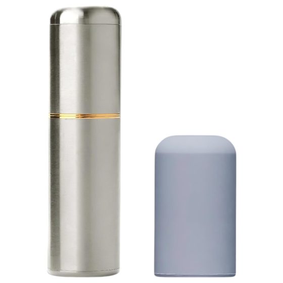 Crave Bullet - Rechargeable Mini Lipstick Vibrator (Silver-Gold)