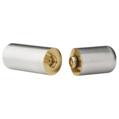   Crave Bullet - Rechargeable Mini Lipstick Vibrator (Silver-Gold)