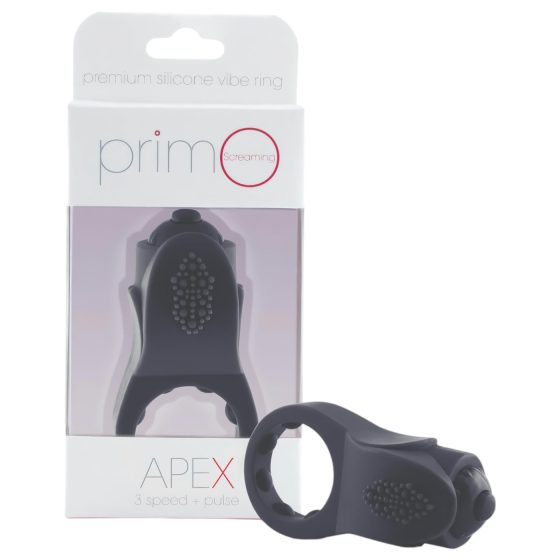 Screaming Primo - Vibrating Ring for Him (Black)
