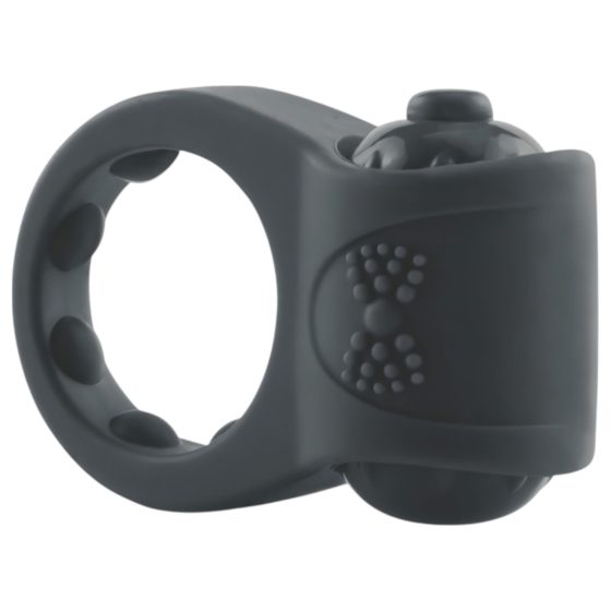 Screaming PrimO Tux - Black Waterproof Vibrating Pleasure Ring