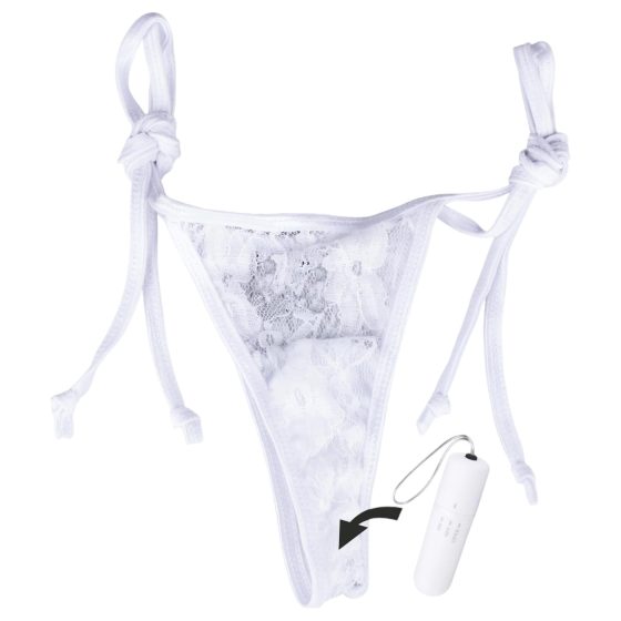 MySecret Whisper Pant - Wireless Vibrating Panty - White (S-L)