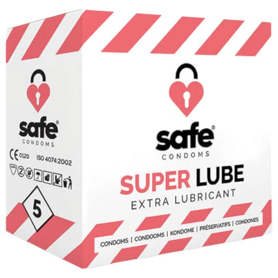 SAFE Super Lube - Extra Smooth Condoms (5-pack)