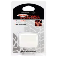 SilaSkin Testicle Ring & Stretcher (White)