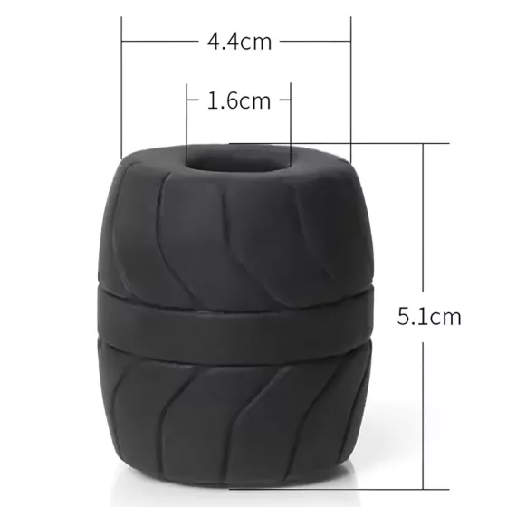 SilaSkin Testicle Ring & Stretcher (White)