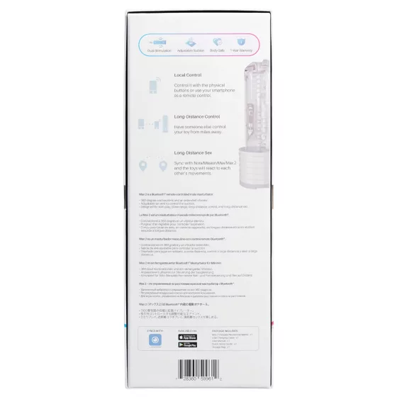 Lovense Max 2 - App-controlled masturbator for men (white)