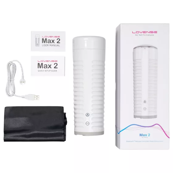 Lovense Max 2 - App-controlled masturbator for men (white)