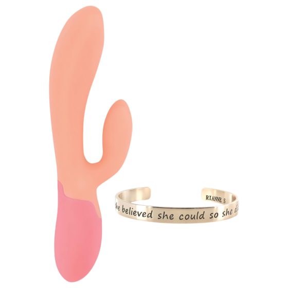 Rianne Essential Xena - Rechargeable Warming Vibrator (Peach Coral)