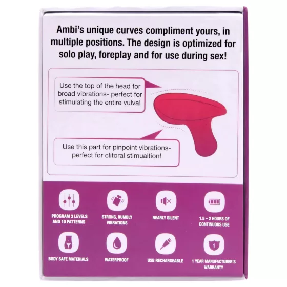 LOVENSE Ambi - smart, dual‑motor clitoral vibrator (pink)