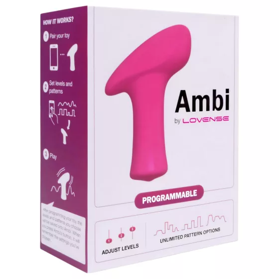 LOVENSE Ambi - smart, dual‑motor clitoral vibrator (pink)