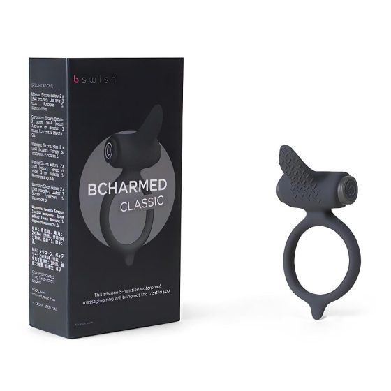 B SWISH Bcharmed - Vibrating Penis Ring (Black)