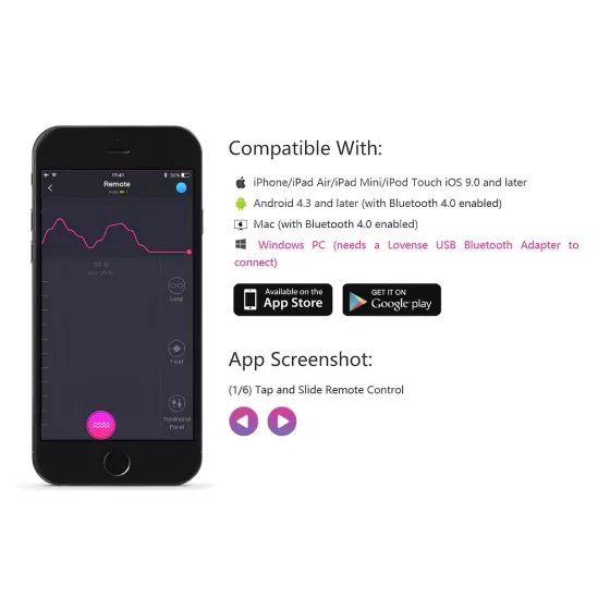 Lovense Lush 2 - wearable app-controlled vibrating egg (pink)
