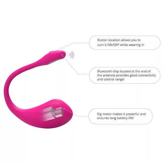 Lovense Lush 2 - wearable app-controlled vibrating egg (pink)
