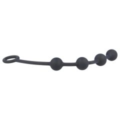 Nexus Excite - 4-Bead Black Anal Dildo (Small)