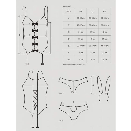 Obsessive - Pink Bunny Girl Costume - L/XL