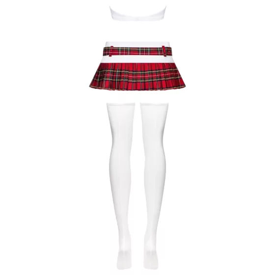 Obsessive Schooly - 6-Piece Schoolgirl Costume Set - L/XL