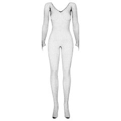 Obsessive N109 - Black Openwork Long-Sleeve Jumpsuit (S-L)