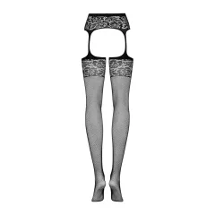 Obsessive S500 – Black Fishnet Garter Set (Sizes S-L)
