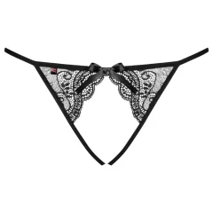 Obsessive Miamor - Black Lace Open-Back Panties