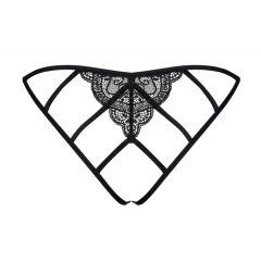   Obsessive Miamor - mesh open lace women's underwear (black)