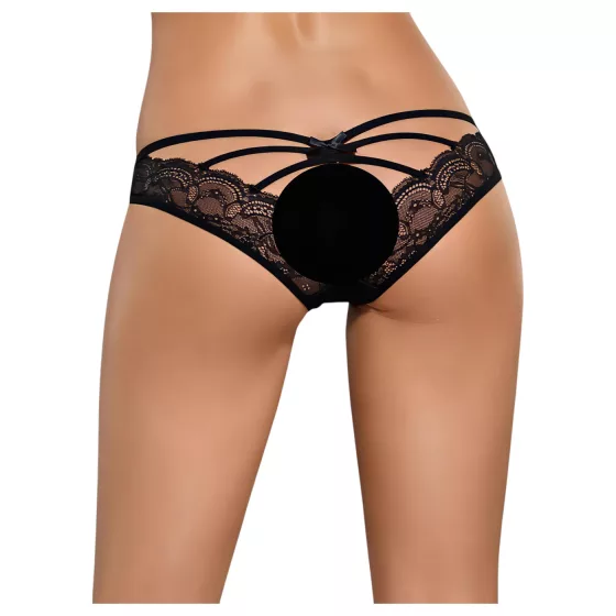 Obsessive Frivolla - Black Lacy Women's Panties - Playfully Chic