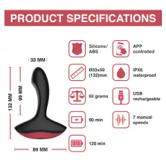   Magic Motion Solstice - App-controlled prostate vibrator for men (black)