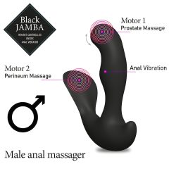   FEELZTOYS Black Jamba - Wireless Warming Anal Vibrator (Black)