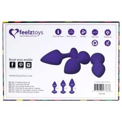 FEELZTOYS Bibi - Purple Anal Plug Set (3-Piece)