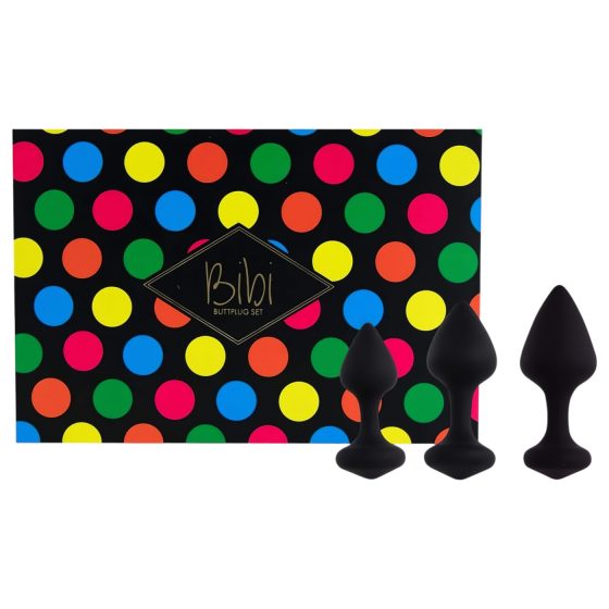 FeelzToys Bibi - Black Anal Plug Set (3-Piece)