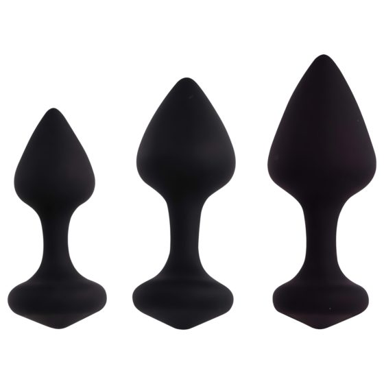 FeelzToys Bibi - Black Anal Plug Set (3-Piece)