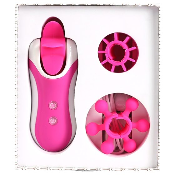 FEELZTOYS Clitella - Rechargeable Rotating Oral Vibrator (Pink)