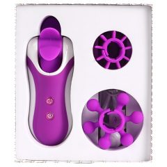   FEELZTOYS Clitella - Rechargeable Rotating Oral Vibrator (Purple)