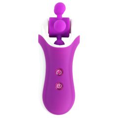   FEELZTOYS Clitella - Rechargeable Rotating Oral Vibrator (Purple)