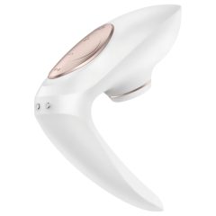   Satisfyer Pro 4 Couples - Rechargeable Air-Pulse Vibrator for Couples (White)
