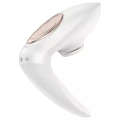   Satisfyer Pro 4 Couples - Rechargeable Airwave Partner Vibrator (White)