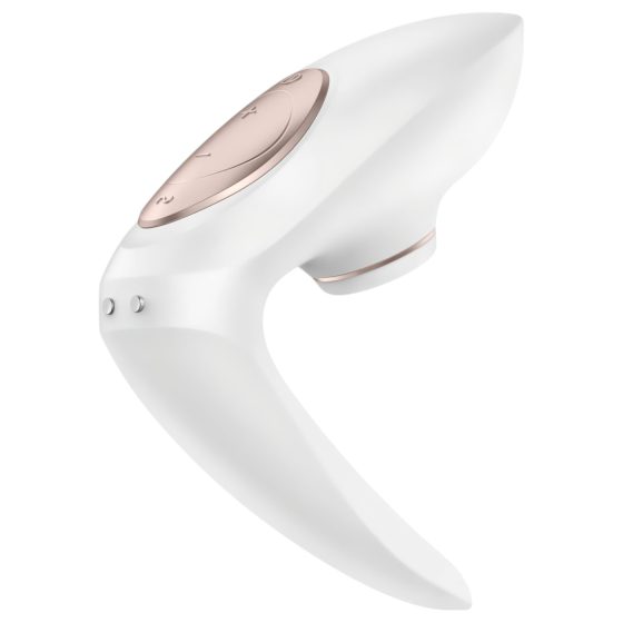 Satisfyer Pro 4 Couples - Rechargeable Air-Pulse Vibrator for Couples (White)