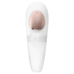   Satisfyer Pro 4 Couples - Rechargeable Airwave Partner Vibrator (White)
