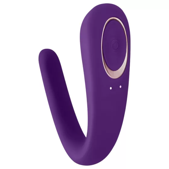 Satisfyer Double Classic - Waterproof Rechargeable Couples Vibrator (Purple)
