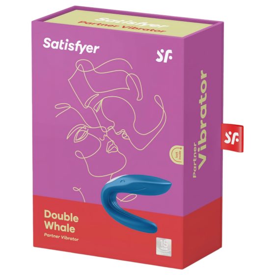 Satisfyer Double Whale - Dual Motor Couple's Vibrator (Blue)