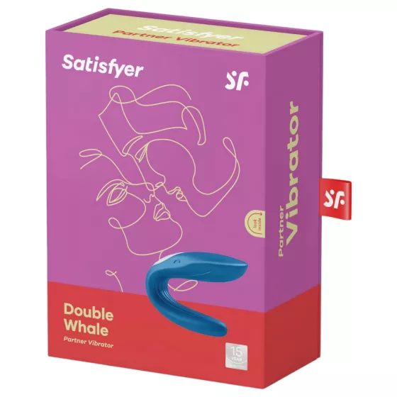 Satisfyer Double Whale - 2‑motor couples’ vibrator (blue)