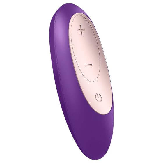 Satisfyer Double Plus Remote - Purple Rechargeable Couple's Vibrator