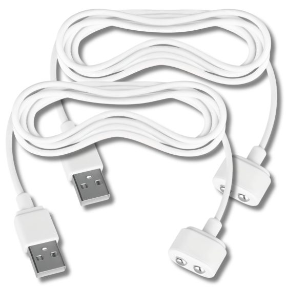 Satisfyer - Magnetic USB Charging Cable - 2 pcs (White)