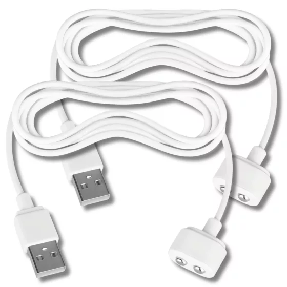 Satisfyer - magnetic USB charging cable - pack of 2 (white)