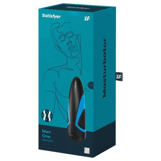 Satisfyer Men One - Suction Stroker (Blue-Black)