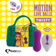   FEELZTOYS Twisty - battery, radio, waterproof, rotating vibrating egg (purple)