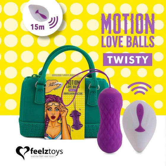 FEELZTOYS Twisty - Rotating Vibrating Egg (Purple)